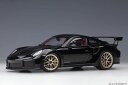 AUTOart オートアート 1/18 ミニカー コンポジット ダイキャストモデル 2019年モデル ポルシェ Porsche 911 (991.2) GT2 RS Weissach Package ヴァイザッハ パッケージ ブラック カーボンブラック