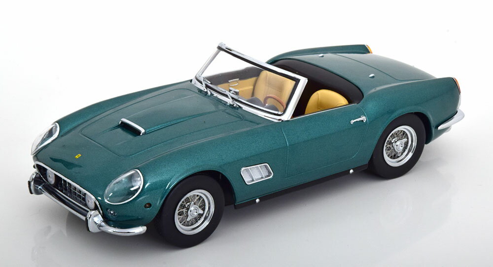 KK Scale 1/18 ミニカー ダイキャストモデル 1960年モデル フェラーリ FERRARI - 250GT CALIFORNIA SPIDER WITH HARD-TOP 1960 グリーン