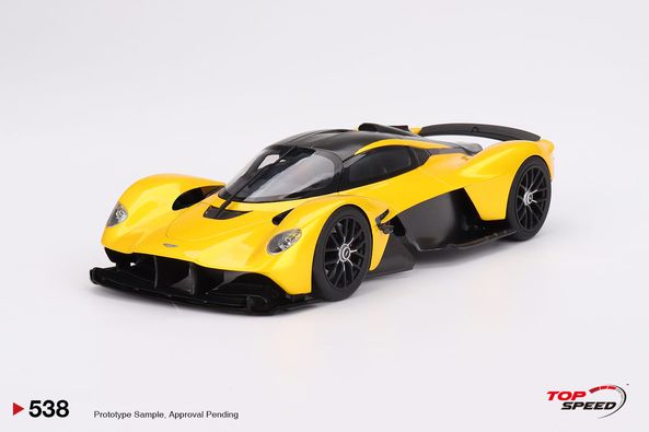 Rakuten - Top Speed 1/18 ミニカー レジン プロポーションモデル 2021年モデル アストンマーチン ヴァルキリー ASTON MARTIN VALKYRIE 2021 サンバーストイエロー