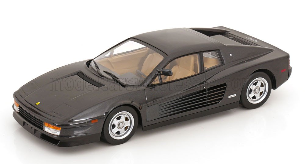 Other - KK Scale 1/18 ミニカー ダイキャストモデル 1984年モデル フェラーリ テスタロッサ TESTAROSSA MKI MONODADO MONOSPECCHIO DARK ANTHRACITE GREY ダークグレーメタリック