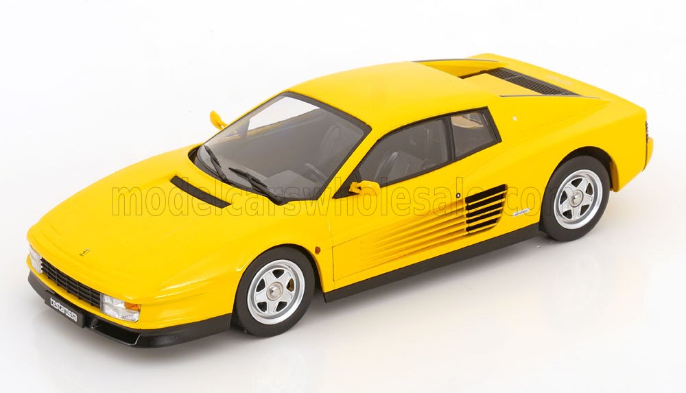 Hot Wheels - KK Scale 1/18 ミニカー ダイキャストモデル 1986年モデル フェラーリ テスタロッサ FERRARI TESTAROSSA 1986 イエロー