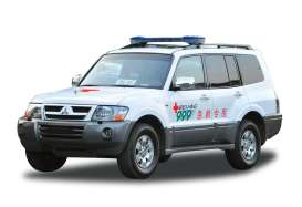 Mitsubishi - Sun Star サンスター 1/18 ミニカー ダイキャストモデル 2007年モデル 三菱 Mitsubishi Pajero V73 北京赤十字救助サービスセンター