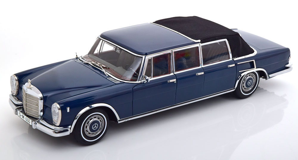 CMC 1/18 スケール ダイキャストモデル 1963年モデル メルセデスベンツ MERCEDES BENZ - S-CLASS 600 PULLMAN (W100) LANDAULET WITH FUNCIONAL SOFT-TOP 1969