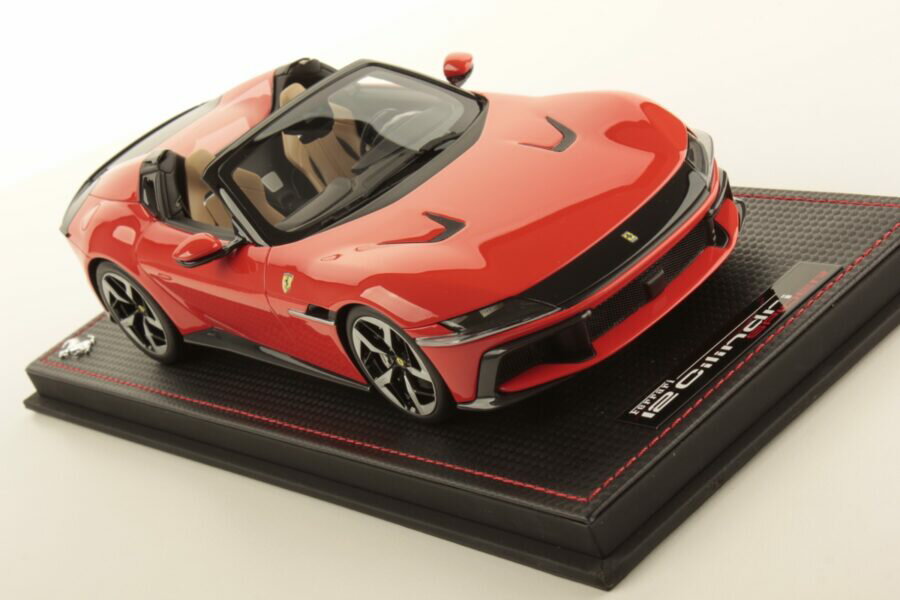 MR Collection 1/18 ミニカー レジン プロポーションモデル 2024年モデル フェラーリ 12チリンドリ FERRARI - 12 CILINDRI V12 830cv SPIDER OPEN 2024 - ROSSO DINO オレンジ系レッド