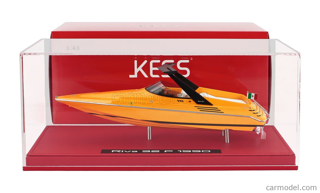 KESS Models 1/43 レジン プロポーションモデル リーヴァ RIVA - MOTOSCAFO 32 FERRARI 1990 2x ENGINE V8 - 780CV - (24cm)