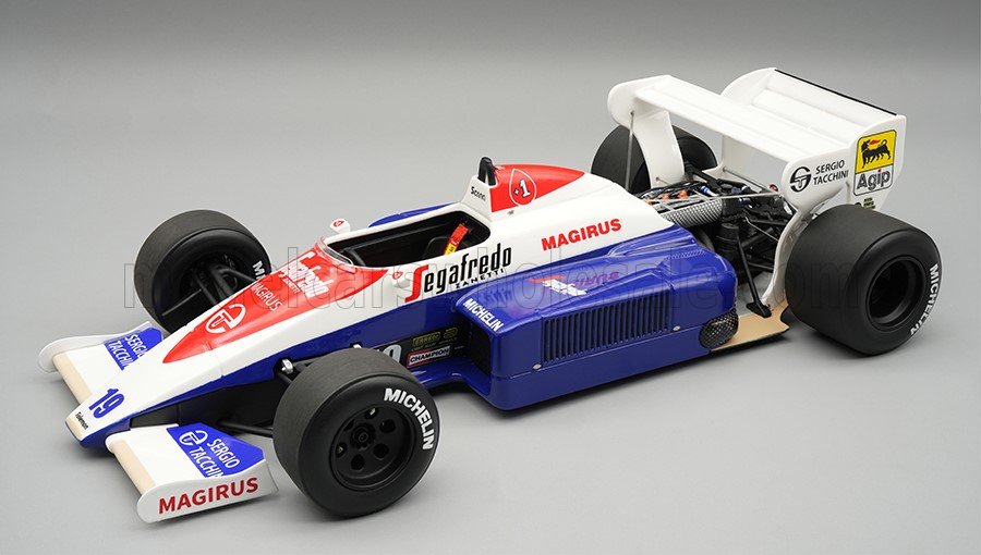 Tecnomodel テクノモデル 1/18 ミニカー レジン プロポーションモデル 1984年英国GP 第3位 トールマン TOLEMAN - F1 TG184 HART TURBO No.19 3rd BRITISH GP 1984 AYRTON SENNA アイルトン・セナ