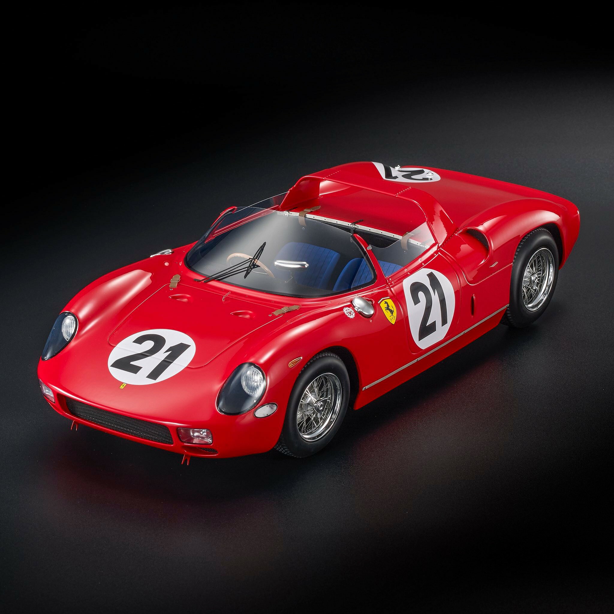 Top Marques トップマルケス 1/12 ミニカー レジン プロポーションモデル 1963年ルマン24時間 優勝モデル フェラーリ FERRARI - 250P SPIDER 3.0L V12 TEAM FERRARI SPA SEFAC No.21 WINNER 24h LE MANS 1963 LUDOVICO SCARFIOTTI - LORENZO BANDINI