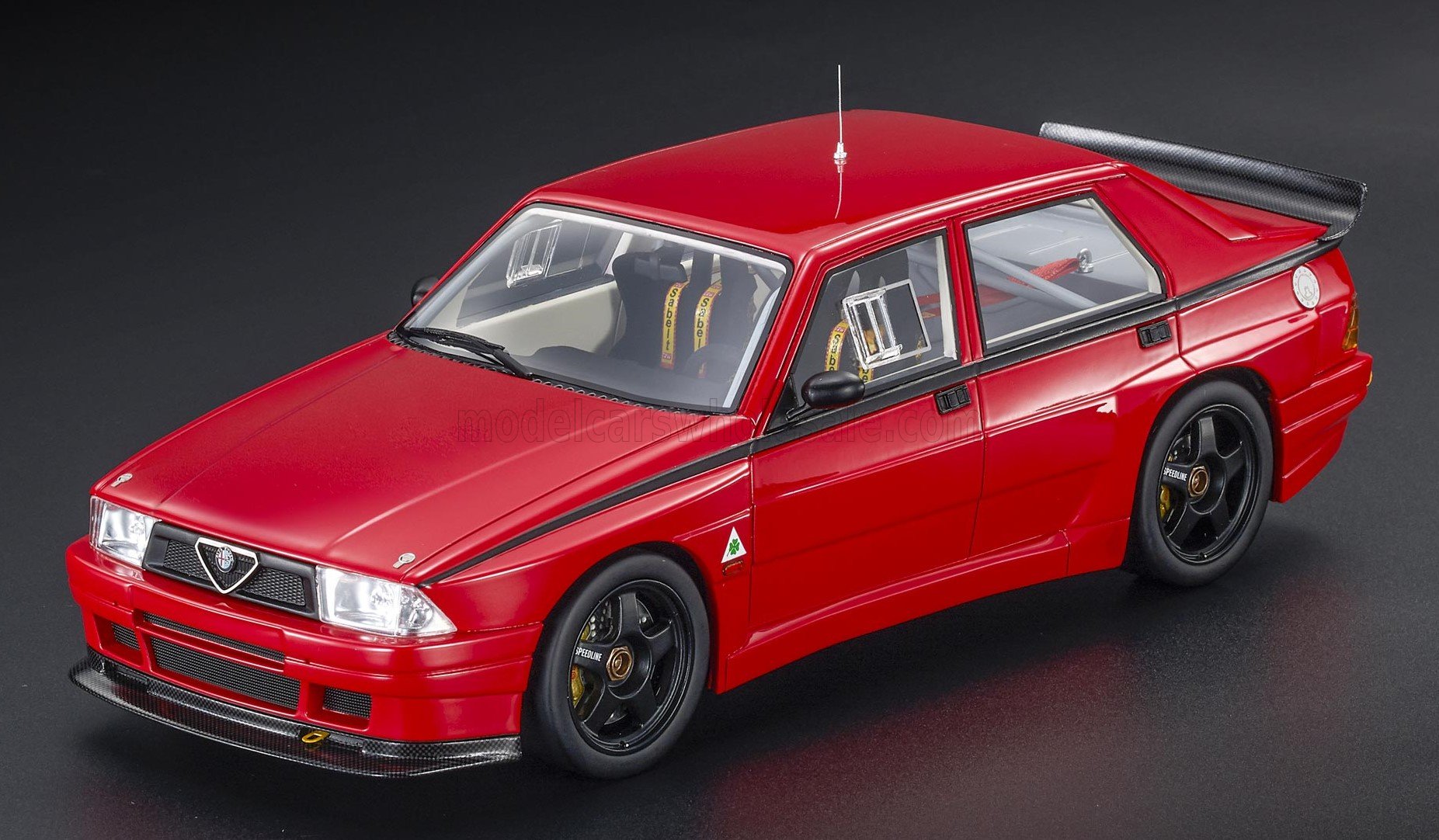 Alpha Romeo - Top Marques トップマルケス 1/18 ミニカー レジン プロポーションモデル 1988年モデル アルファロメオ ALFA ROMEO - 75 TURBO EVOLUZIONE IMSA PRESS VERSION 1988
