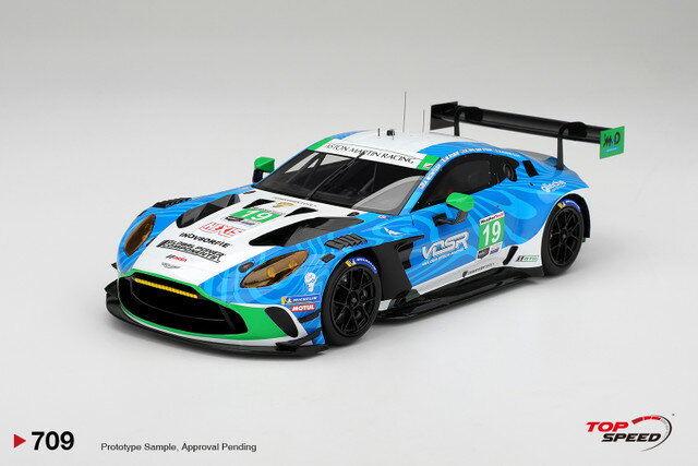 Top Speed 1/18 レジン プロポーションモデル 2025年デイトナ24時間 アストンマーチン ASTON MARTIN - VANTAGE AMR GT3 4.0L TURBO TEAM VAN DER STEUR RACING No.19 IMSA 24h DAYTONA 2025 RORY VAN DER STEUR - VALENTIN HASSE-CLOT - ANTHONY McINTOSH - MAXIME ROBIN