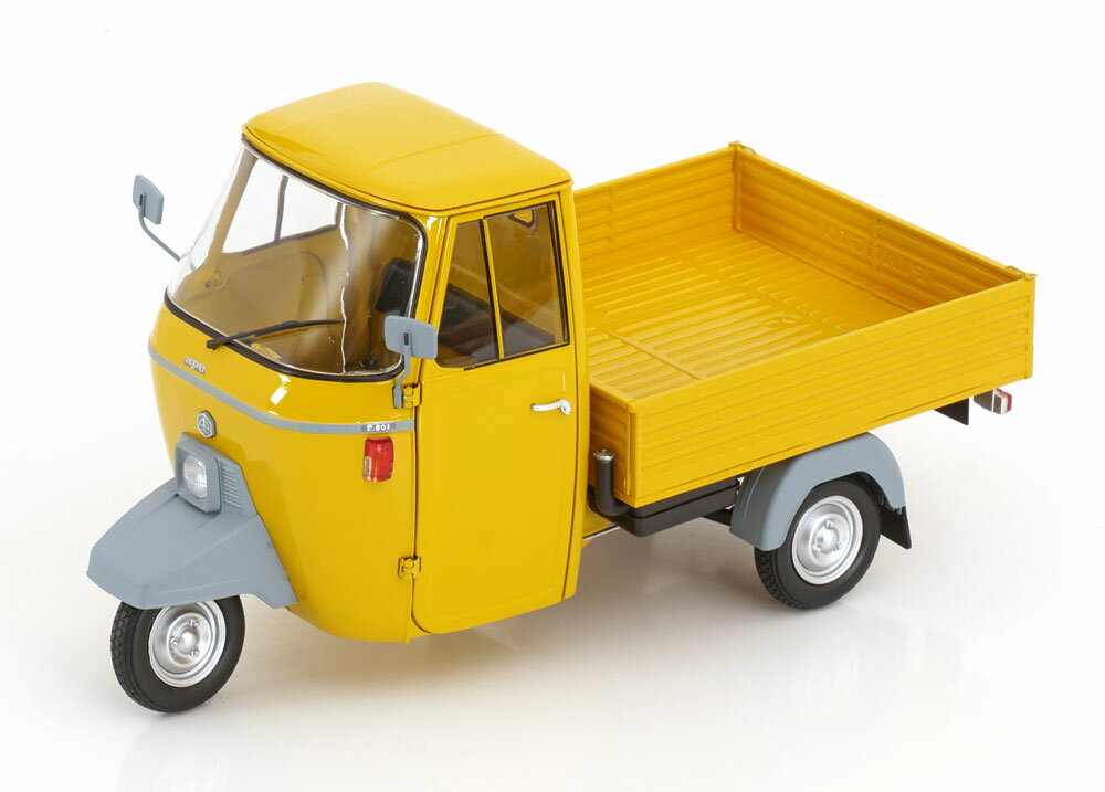 Rakuten - Mitica 1/18 ミニカー ダイキャストモデル 1979年モデル ピアッジオ PIAGGIO - APE P501 OPEN 1979 GIALLO TEXAS イエロー