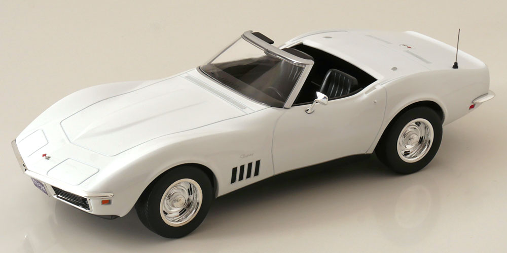 Rakuten - Norev ノレヴ 1/18 ミニカー ダイキャストモデル 1969年モデル シボレー CHEVROLET - CORVETTE CONVERTIBLE 1969 ホワイト