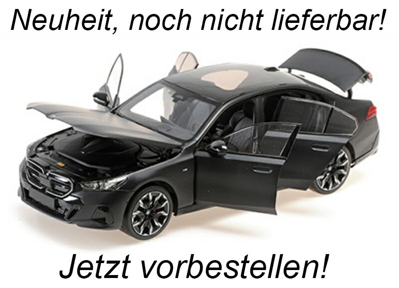 Minichamps ミニチャンプス 1/18 ミニカー ダイキャストモデル 2023年モデル BMW i5 2023 フローズンディープグレー