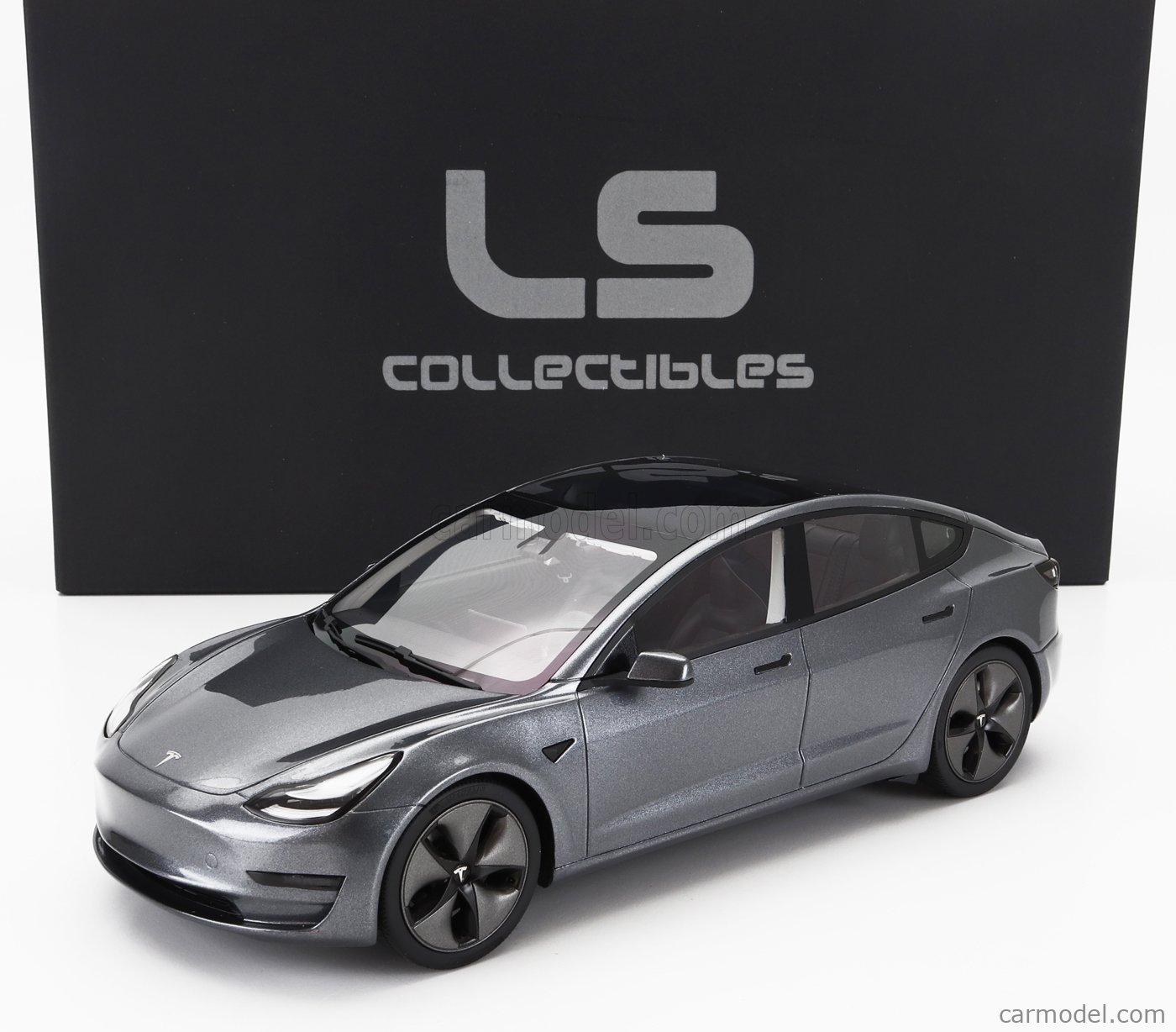 乐天商城 - LS Collectibles 1/18 ミニカー レジン プロポーションモデル 2021年モデル テスラ TESLA - MODEL 3 2021 MIDNIGHT SILVER MET シルバーメタリック