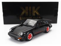 KK Scale 1/18 ミニカー ダイキャストモデル 1989年モデル ポルシェ PORSCHE - 911 CARRERA 3.2 CLUBSPORT COUPE 1989 ブラック