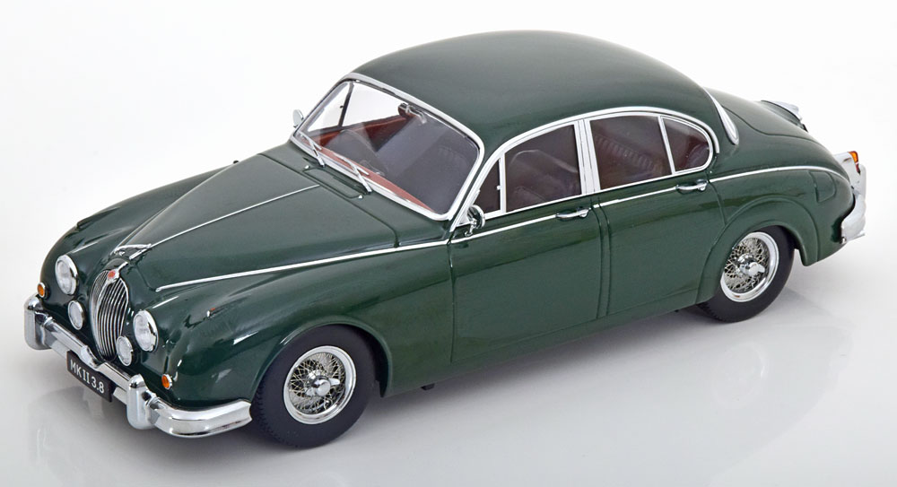 KK Scale 1/18 ミニカー ダイキャストモデル 1959年モデル ジャガー JAGUAR - MKII 3.8 1959 ダークグリーン