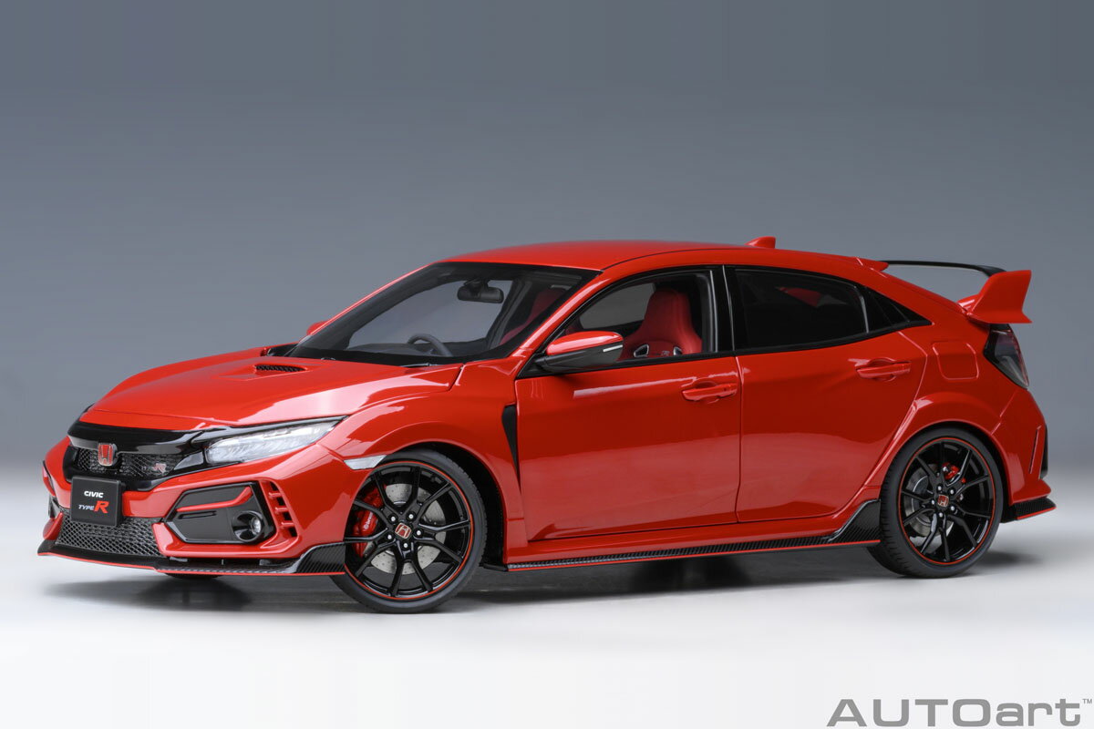 Rakuten - AUTOart オートアート 1/18 コンポジット・ダイキャストモデル 2021年モデル ホンダ Honda Civic Type R FK8 フレームレッド