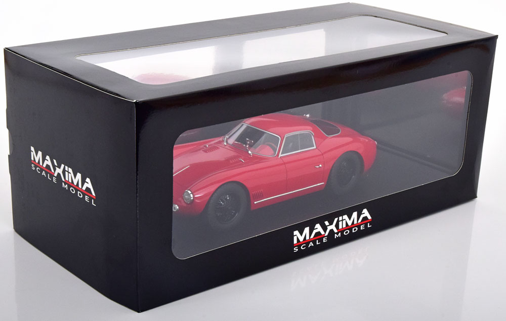Maxima 1/18 ミニカー レジン プロポーションモデル 1968年モデル アルファロメオ ALFA ROMEO ATL SPORT COUPE 2000 1968 BLACK WHEELS ROSSO ALFA RED レッド
