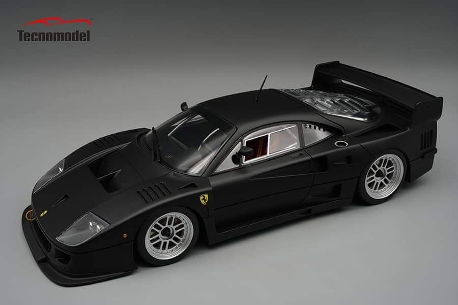 Tecnomodel テクノモデル 1/18 ミニカー レジン プロポーションモデル 1996年モデル フェラーリ FERRARI F40 LM PRESS VERSION 1996 - BBS SILVER WHEELS マットブラック