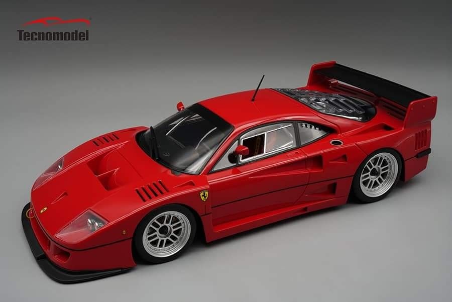 Tecnomodel テクノモデル 1/18 ミニカー レジン プロポーションモデル 1996年モデル フェラーリ FERRARI F40 LM PRESS VERSION 1996 - BBS SILVER WHEELS レッド