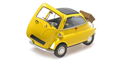 Minichamps ミニチャンプス 1/18 ミニカー ダイキャストモデル 1955年モデル BMW Isetta 1955 イエロー