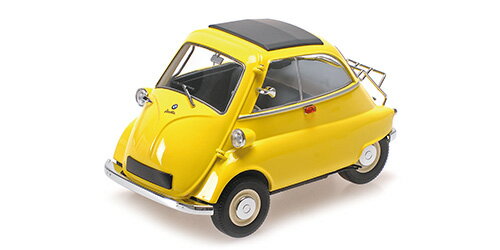 BMW - Minichamps ミニチャンプス 1/18 ミニカー ダイキャストモデル 1955年モデル BMW Isetta 1955 イエロー