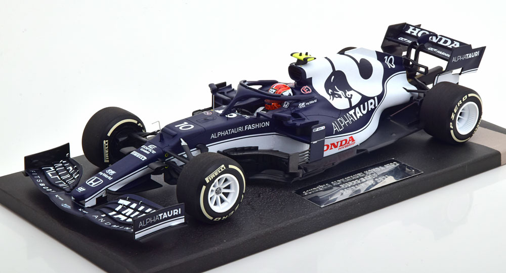 Minichamps ミニチャンプス 1/18 ミニカー レジン プロポーションモデル 2021年バーレンGP アルファタウリ ALPHA TAURI - F1 AT02 HONDA RA620H TEAM ALPHA TAURI No.10 BAHRAIN GP 2021 PIERRE GASLY