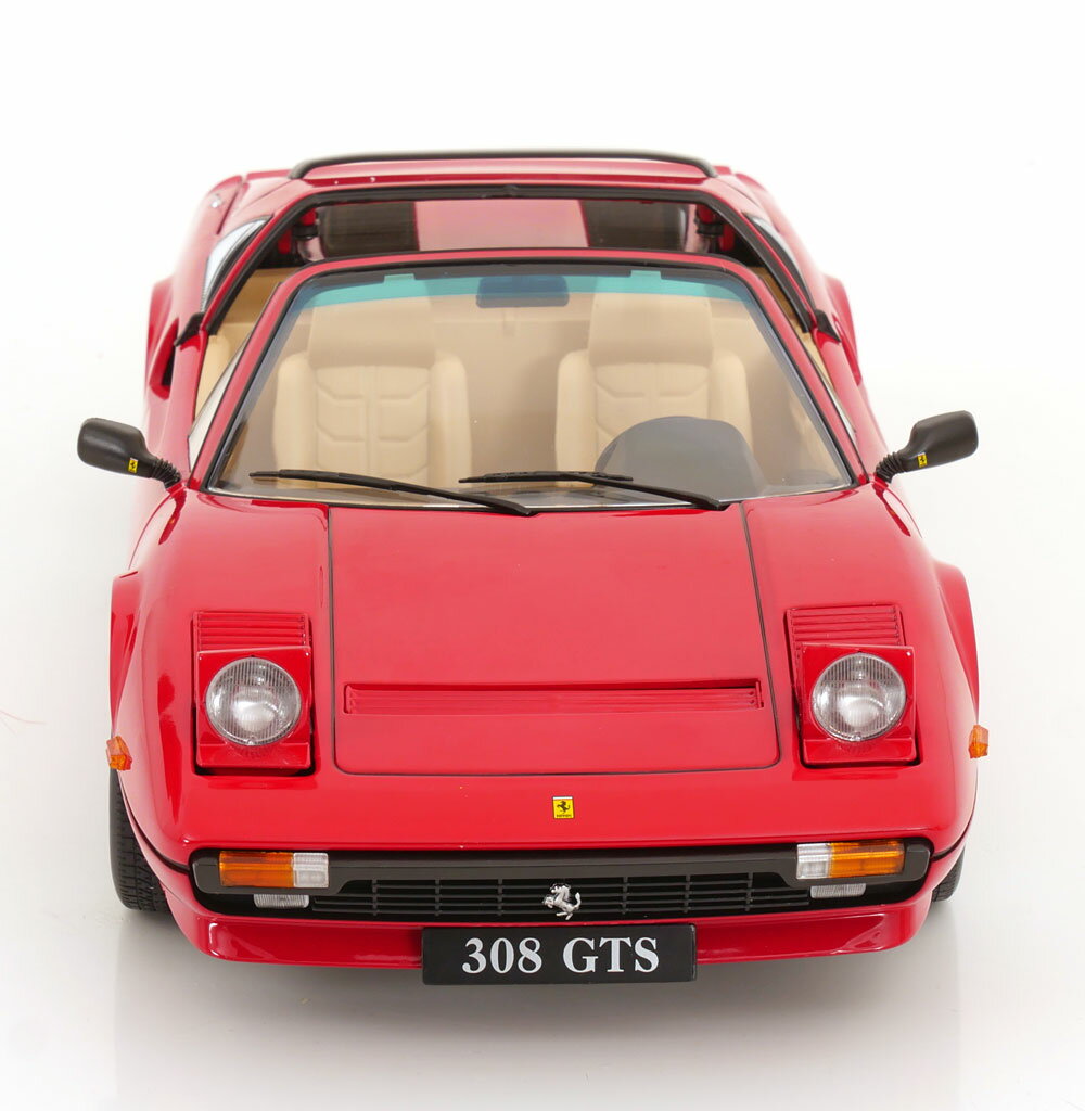 KK Scale 1/12 ミニカー ダイキャストモデル 1982年モデル フェラーリ FERRARI - 308 GTS QUATTROVALVOLE EUROPEAN VERSION 1982 レッド