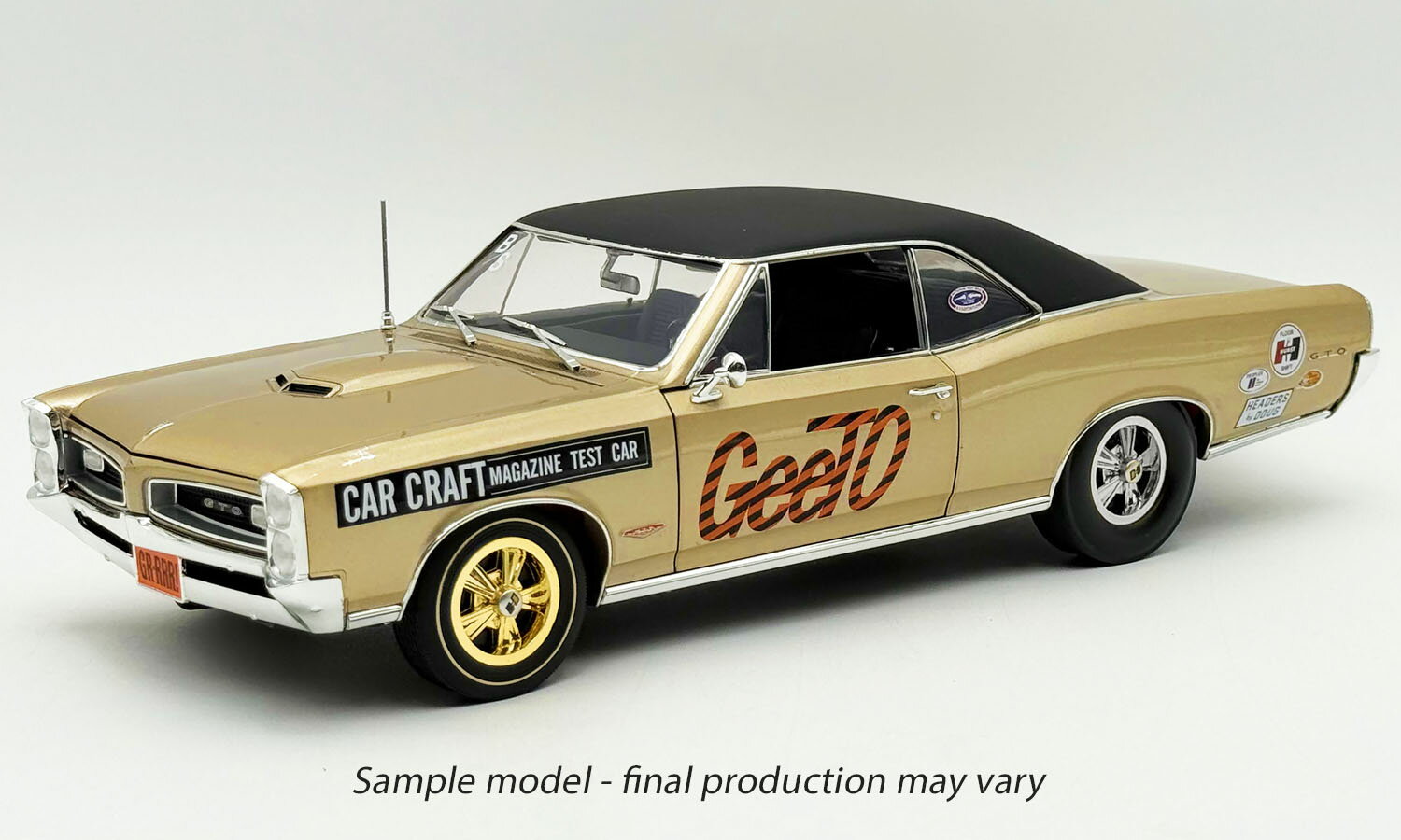 Rakuten - ACME 1/18 ミニカー ダイキャストモデル 1966年モデル ポンティアック Pontiac GTO 1966 - Car Craft Test Car