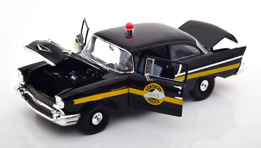 Highway 61 1/18 ミニカー ダイキャストモデル 1957年モデル シボレー Chevrolet 150 Sedan 1957 Kentucky State Police