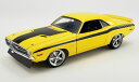 ACME 1/18 ミニカー ダイキャストモデル 1971年モデル ダッジ 1971 DODGE CHALLENGER TRANS AM STREET FIGHTER - CHICAYNE イエロー