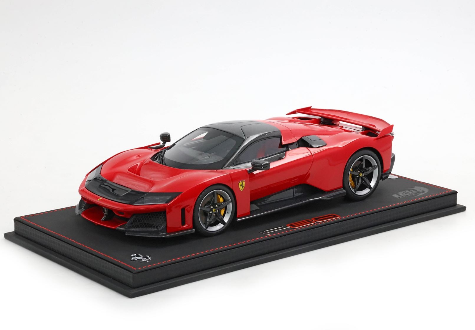 BBR 1/18 ミニカー レジン プロポーションモデル 2024年モデル フェラーリ FERRARI F80 2024 - CARBON SILVER RIMS ROSSO CORSA カーボンシルバーホイール・フェラーリレッド