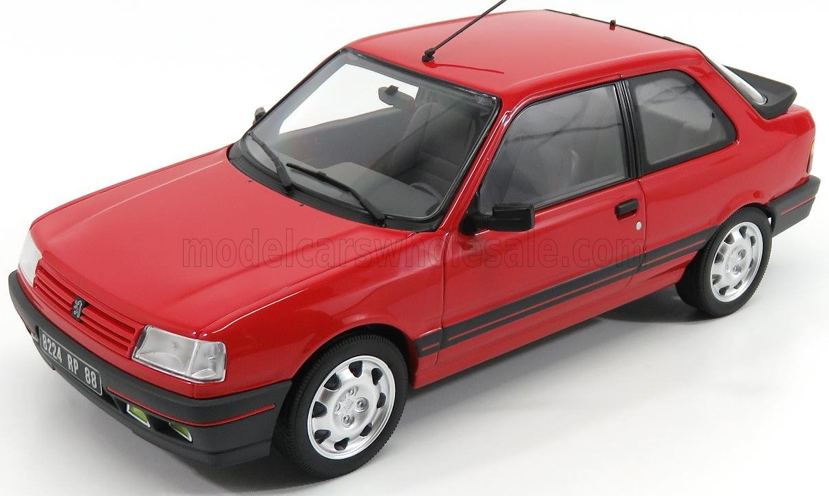 PEUGEOT - Norev ノレヴ 1/18 ミニカー ダイキャストモデル 1987年モデル プジョー PEUGEOT - 309 GTi 16V 1987 レッド