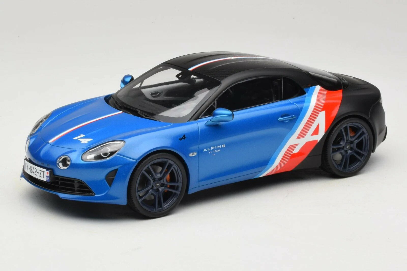 Norev ノレヴ 1/18 ミニカー ダイキャストモデル 2021年モデル ルノー アルピーヌ RENAULT - A110 ALPINE TRACKSIDE No.14 MONZA GP 2021 FERNANDO ALONSO