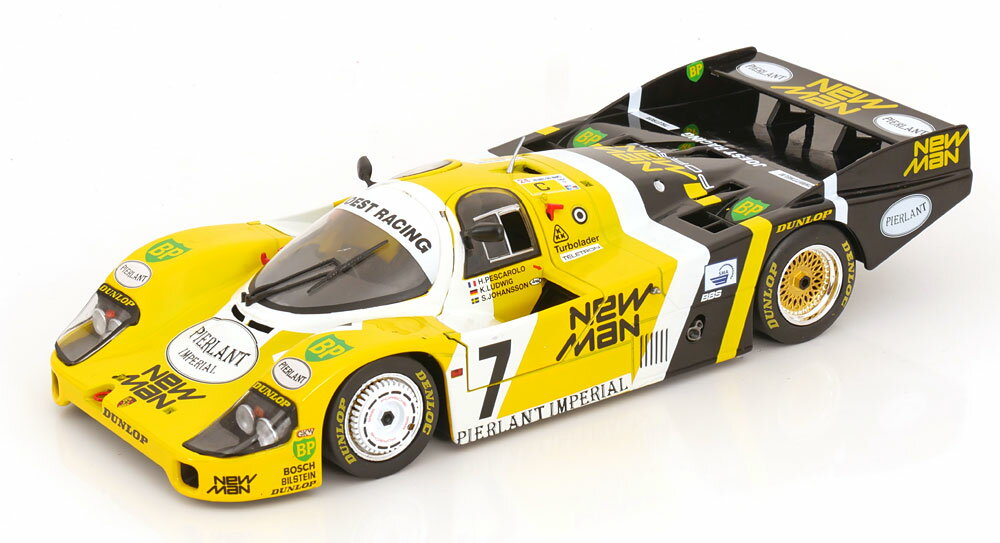 Werk83 1/18 ミニカー ダイキャストモデル 1984年ルマン24時間 優勝モデル ポルシェ PORSCHE - 956L TURBO TEAM NEWMAN JOEST RACING No.7 WINNER 24h LE MANS 1984 KLAUS LUDWIG - HENRI PESCAROLO - STEFAN JOHANSSON ギフトボックス仕様