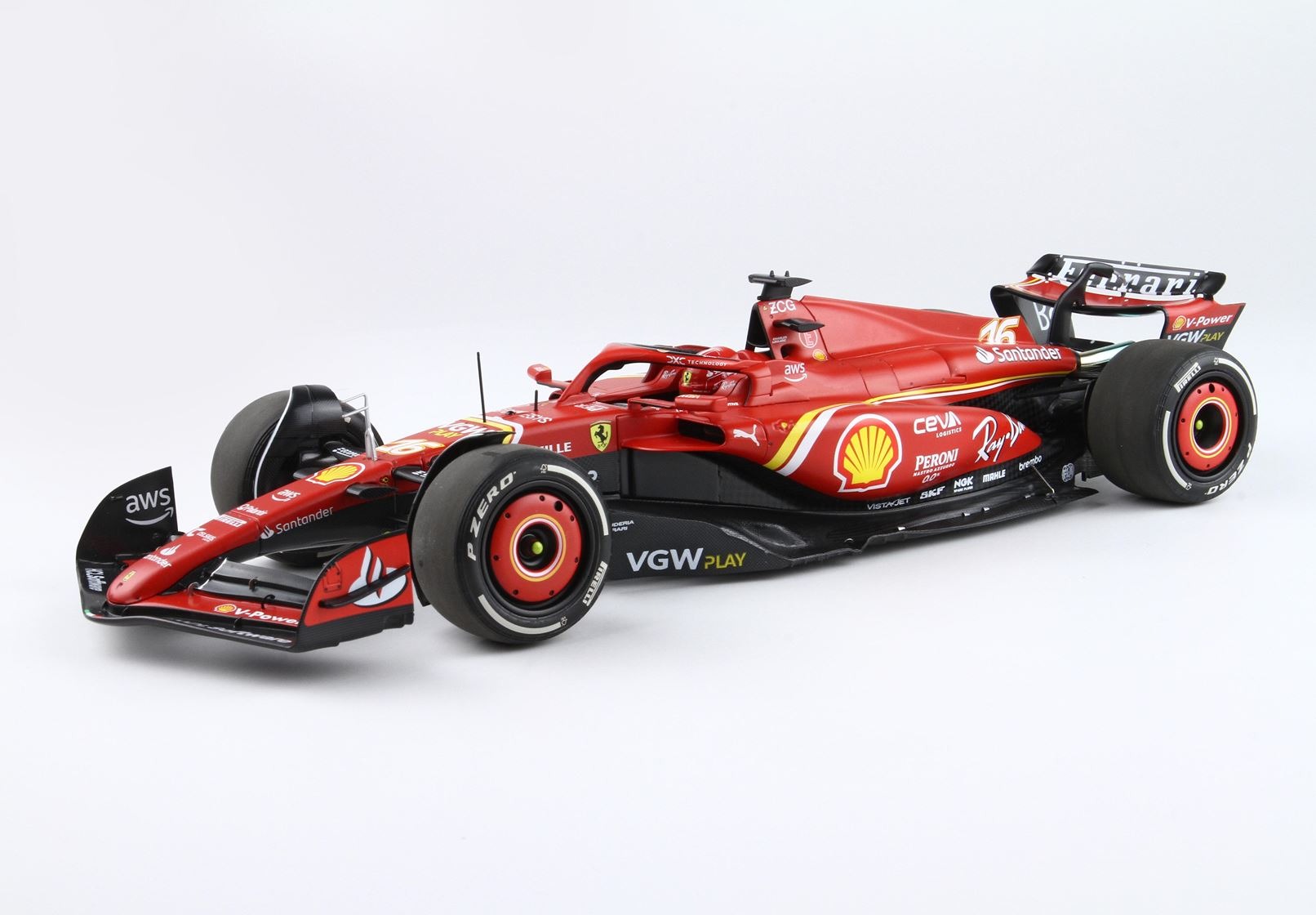 Rakuten - BBR 1/18 ミニカー ダイキャストモデル 2024年3月オーストラリアGP 第2位 フェラーリ FERRARI - F1 SF-24 TEAM SCUDERIA FERRARI No.16 2nd AUSTRALIAN GP 2024 CHARLES LECLERC シャルル・ルクレール