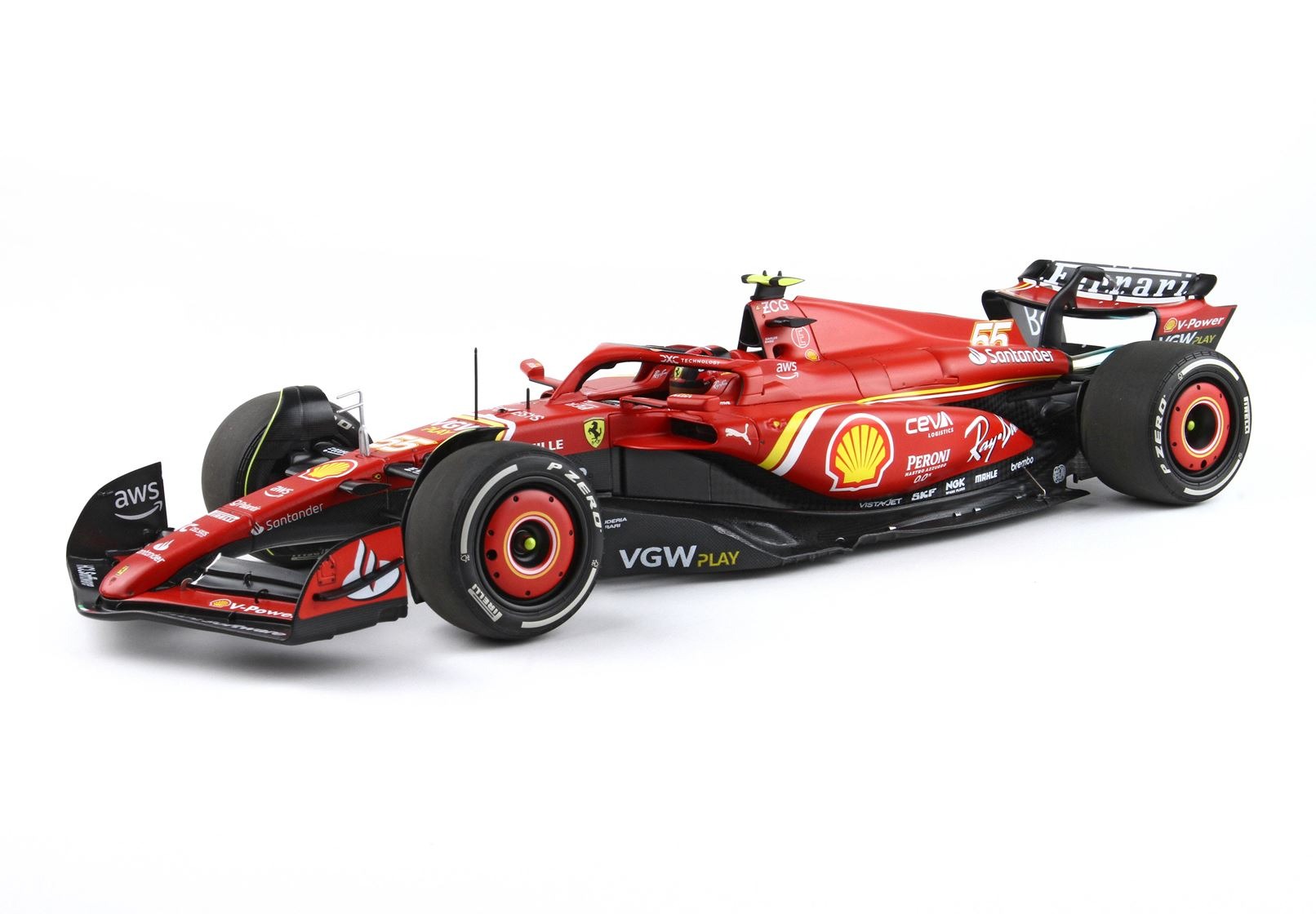 FERRARI - BBR 1/18 ミニカー ダイキャストモデル 2024年3月オーストラリアGP 優勝モデル フェラーリ FERRARI - F1 SF-24 TEAM SCUDERIA FERRARI No.55 WINNER AUSTRALIAN GP 2024 CARLOS SAINZ カルロス・サインツ