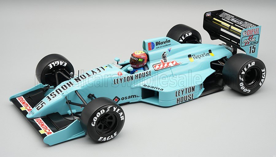 Tecnomodel テクノモデル 1/18 ミニカー レジン プロポーションモデル 1988年イタリアGP マーチ MARCH - F1 881 JUDD TEAM LEYTON HOUSE No.15 ITALY GP (with pilot figure) 1988 MAURICIO GUGELMIN マウリシオ・グージェルミン ドライバーフィギュア付き