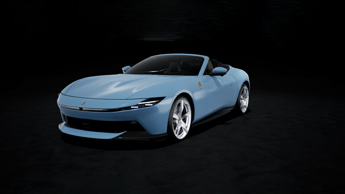 BBR 1/18 ミニカー レジン プロポーションモデル 2026年モデル フェラーリ アマルフィ FERRARI - AMALFI SPIDER 2026 AZZURRO LA PLATA ライトブルー