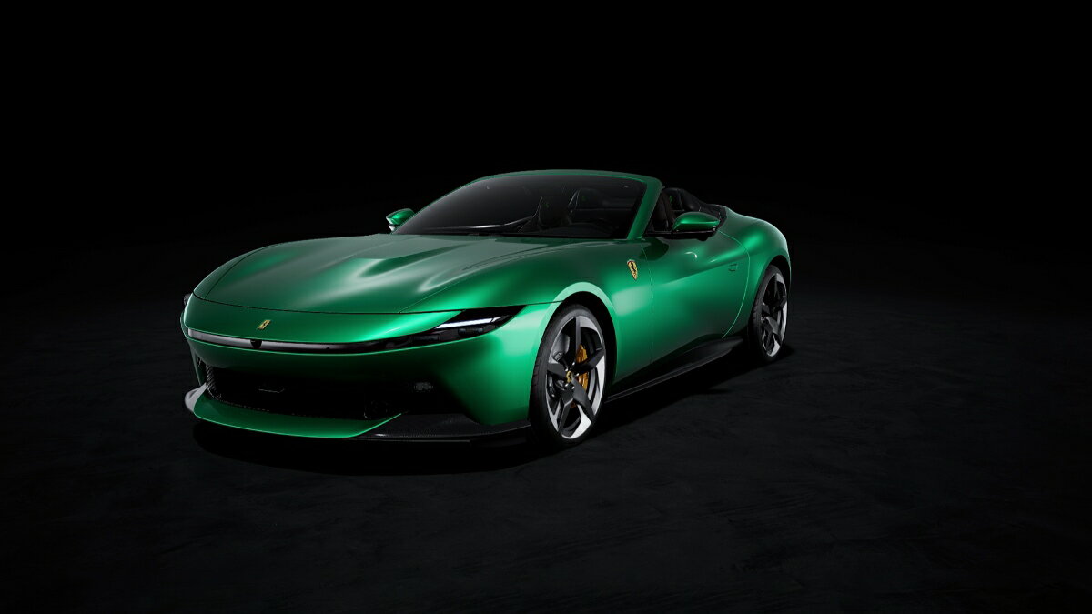 MR Collection 1/18 ミニカー レジン プロポーションモデル 2026年モデル フェラーリ アマルフィ FERRARI - AMALFI SPIDER 2026 VERDE NURBURGRING グリーンメタリック