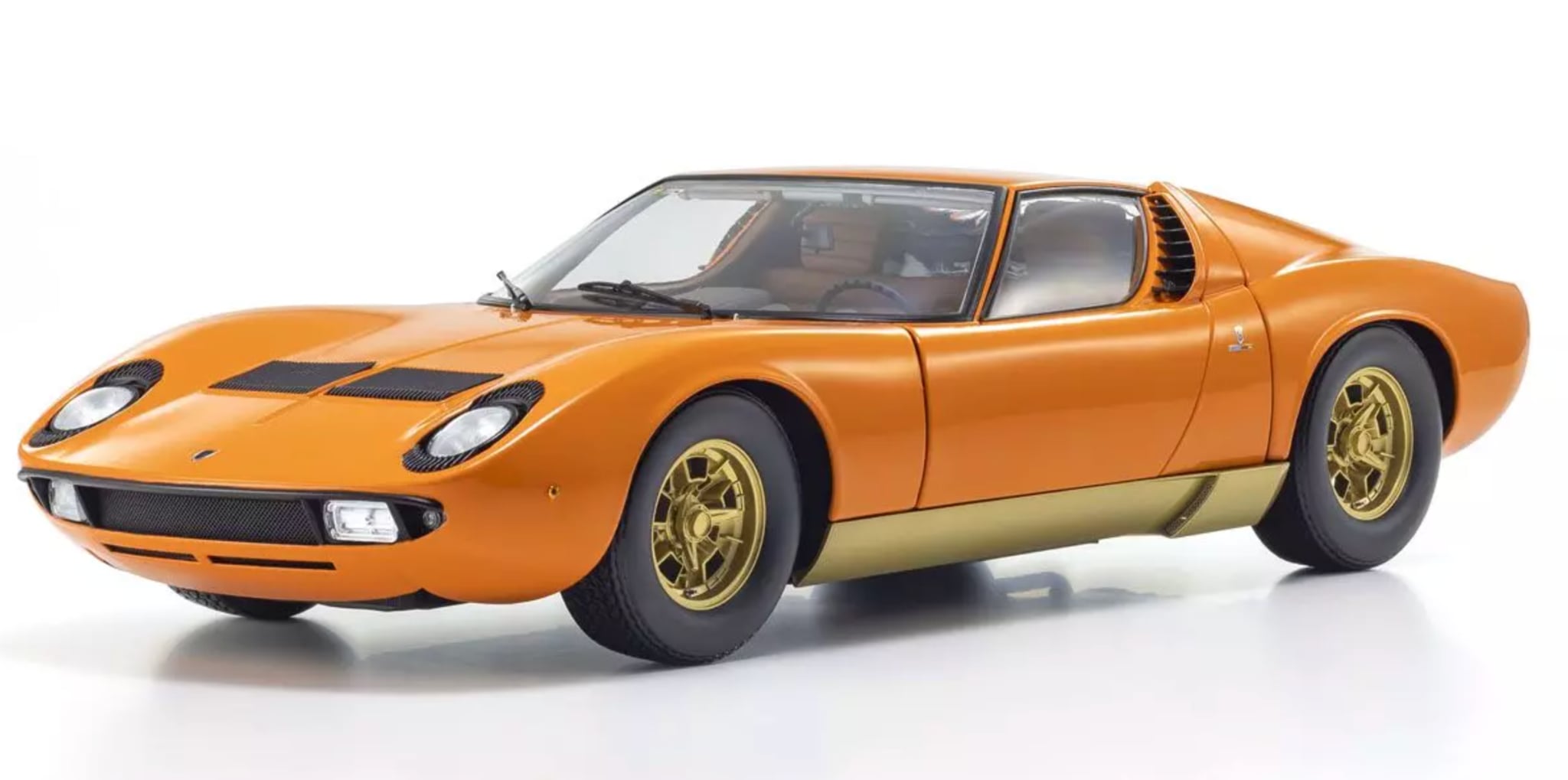 Lamborghini - Kyosho 京商 1/12 ミニカー ダイキャストモデル 1968年モデル ランボルギーニ LAMBORGHINI MIURA P400 1968 オレンジ
