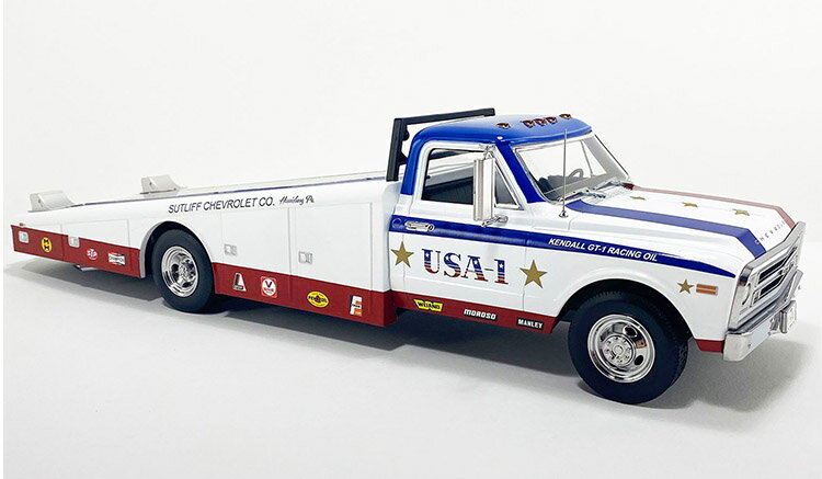 Rakuten - ACME 1/18 ミニカー ダイキャストモデル 1967年モデル シボレー Chevrolet C-30 Ramp Truck - USA-1 1967