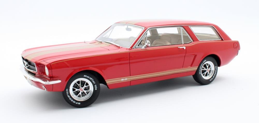 Cult Models カルトモデル 1/18 ミニカー レジン プロポーションモデル 1965年モデル フォード マスタング FORD USA - MUSTANG INTERMECCANICA WAGON 1965 レッド