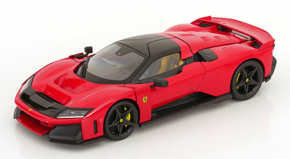 Other - 日本未発売モデル Burago 1/18 ミニカー ダイキャストモデル 2024年モデル フェラー リ FERRARI F80 2024 BLACK WHEELS - ROSSO CORSA フェラーリレッド
