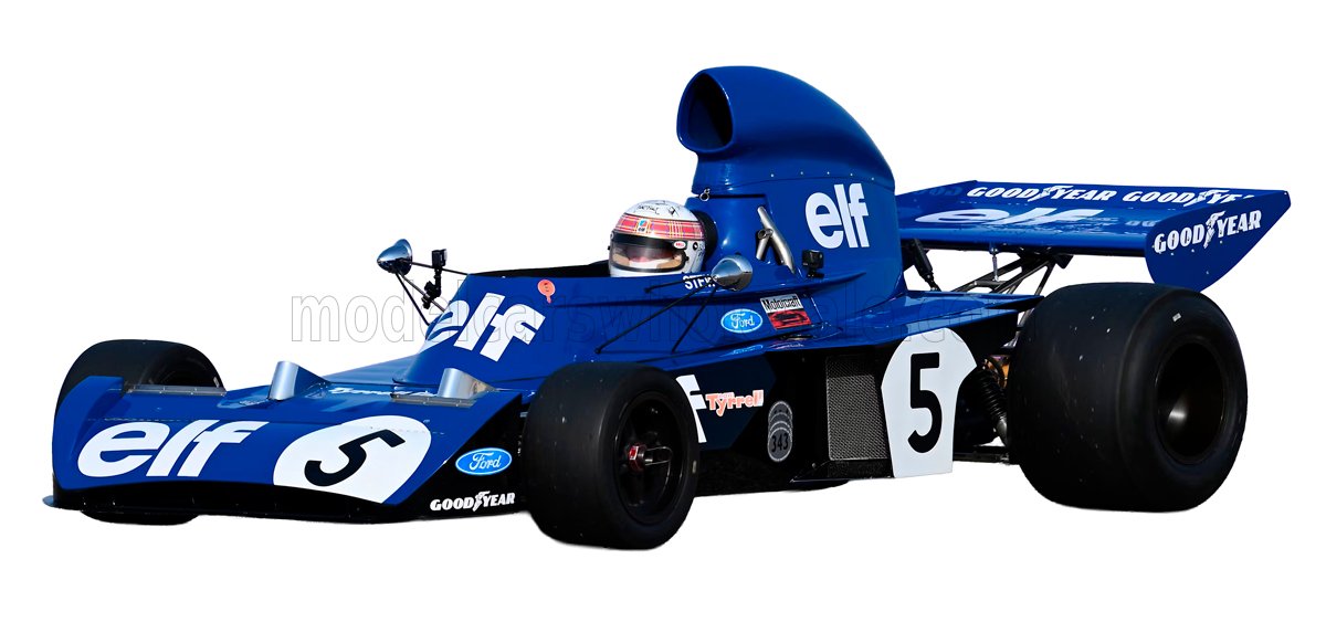 GP Replicas 1/18 ミニカー レジン プロポーションモデル 1973年モナコGP 優勝モデル ティレル TYRRELL - F1 006 TEAM ELF No.5 WORLD CHAMPION WINNER MONACO GP 1973 JACKIE STEWART ジャッキー スティアート ドライバーフィギュア付き