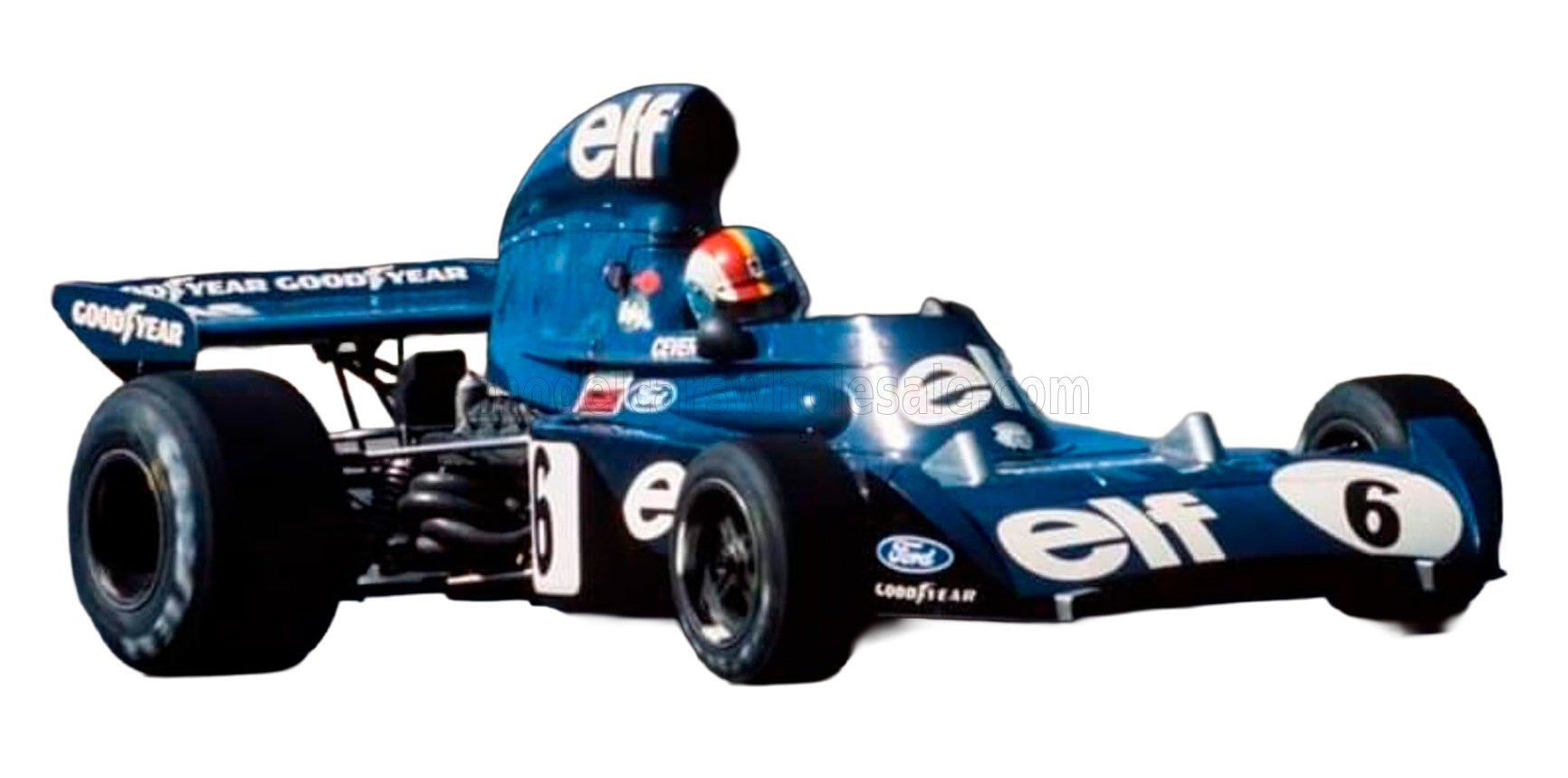 GP Replicas 1/18 ミニカー レジン プロポーションモデル 1973年モナコGP 第4位 ティレル TYRRELL - F1 006 TEAM ELF No.6 4th MONACO GP 1973 FRANCOISE CEVERT フランソア セヴェール ドライバーフィギュア付き
