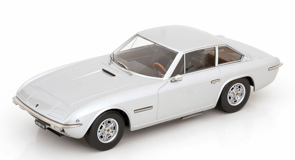 Lamborghini - KK Scale 1/18 ミニカー ダイキャストモデル 1969年モデル ランボルギーニ イスレロ LAMBORGHINI - ISLERO S 1969 シルバー