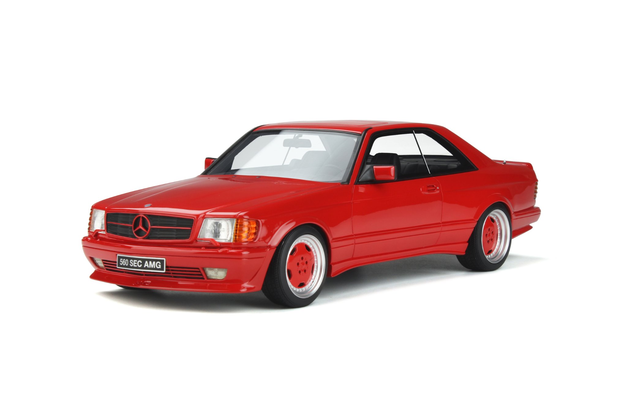 Otto Mobile オットモビル 1/18 ミニカー レジン プロポーションモデル 1986年モデル メルセデスベンツ Mercedes-Benz W126 560 SEC wide body Signal Red レッド