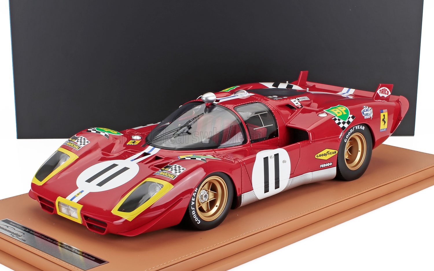 FERRARI - Tecnomodel テクノモデル 1/12ミニカー レジン プロポーションモデル 1970年ルマン24時間 第4位 フェラーリ FERRARI - 512S 5.0L V12 TEAM NORTH AMERICAN RACING N.A.R.T. No.11 4th 24h LE MANS 1970 SAM POSEY - RONNIE BUCKNUM