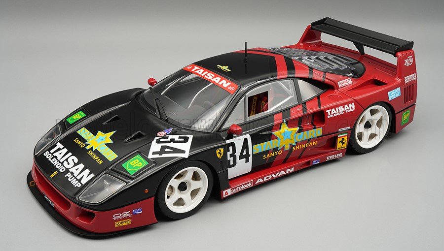 Tecnomodel テクノモデル 1/18 ミニカー レジン プロポーションモデル 1995年全日本GT選手権(JGTC) フェラーリ FERRARI - F40 LM 2.9L TWIN TURBO V8 TEAM TAISAN No.34 JGTC SEASON 1995 ANTHONY REID - MASAHIKO KONDO 近藤真彦