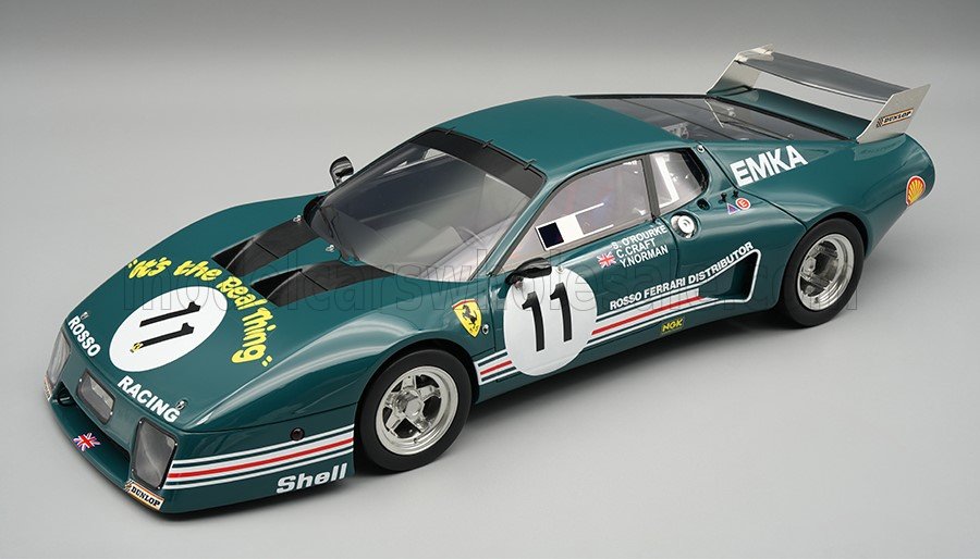 Testarossa - Tecnomodel テクノモデル 1/18 ミニカー レジン プロポーションモデル 1980年英国シルバーストーン6時間 フェラーリ FERRARI - 512BB LM 4.9L TEAM ROSSO RACING No.11 6h SILVERSTONE 1980 STEVE O'ROURKE - CHRIS CRAFT - VIC NORMAN